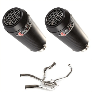 Lextek kipufogórendszer carbon GP végdobbal - SV 1000