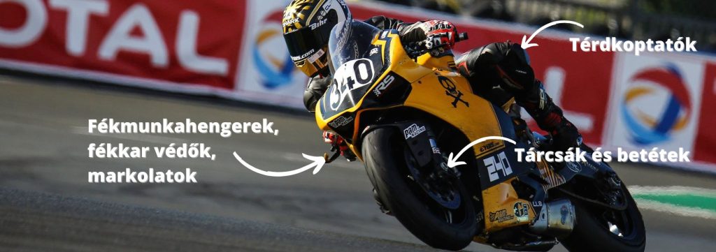 Fékmunkahengerek, fékkar védők, markolatok